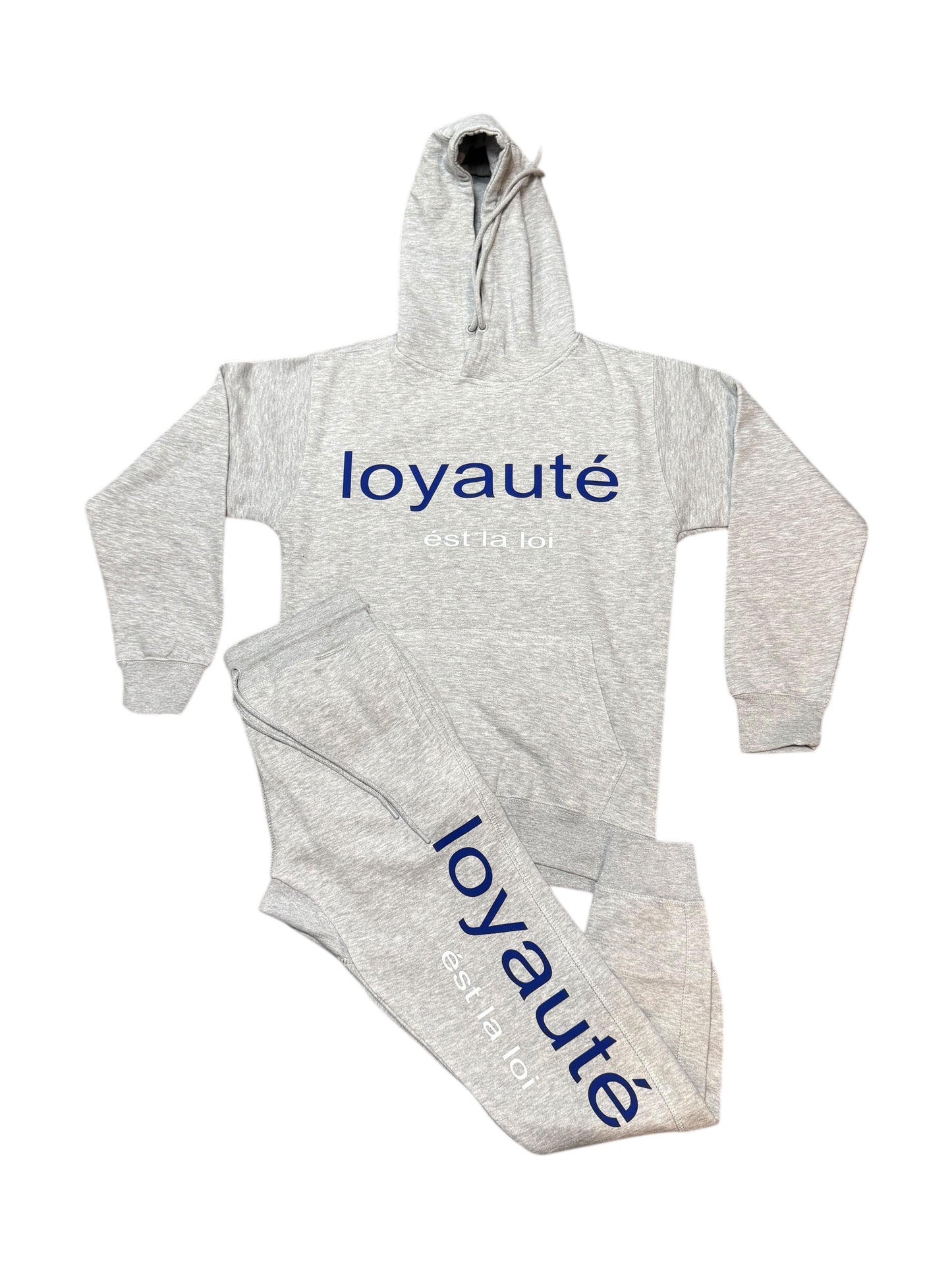 loyaute' Enormous Logo Jogger Set (Grey)