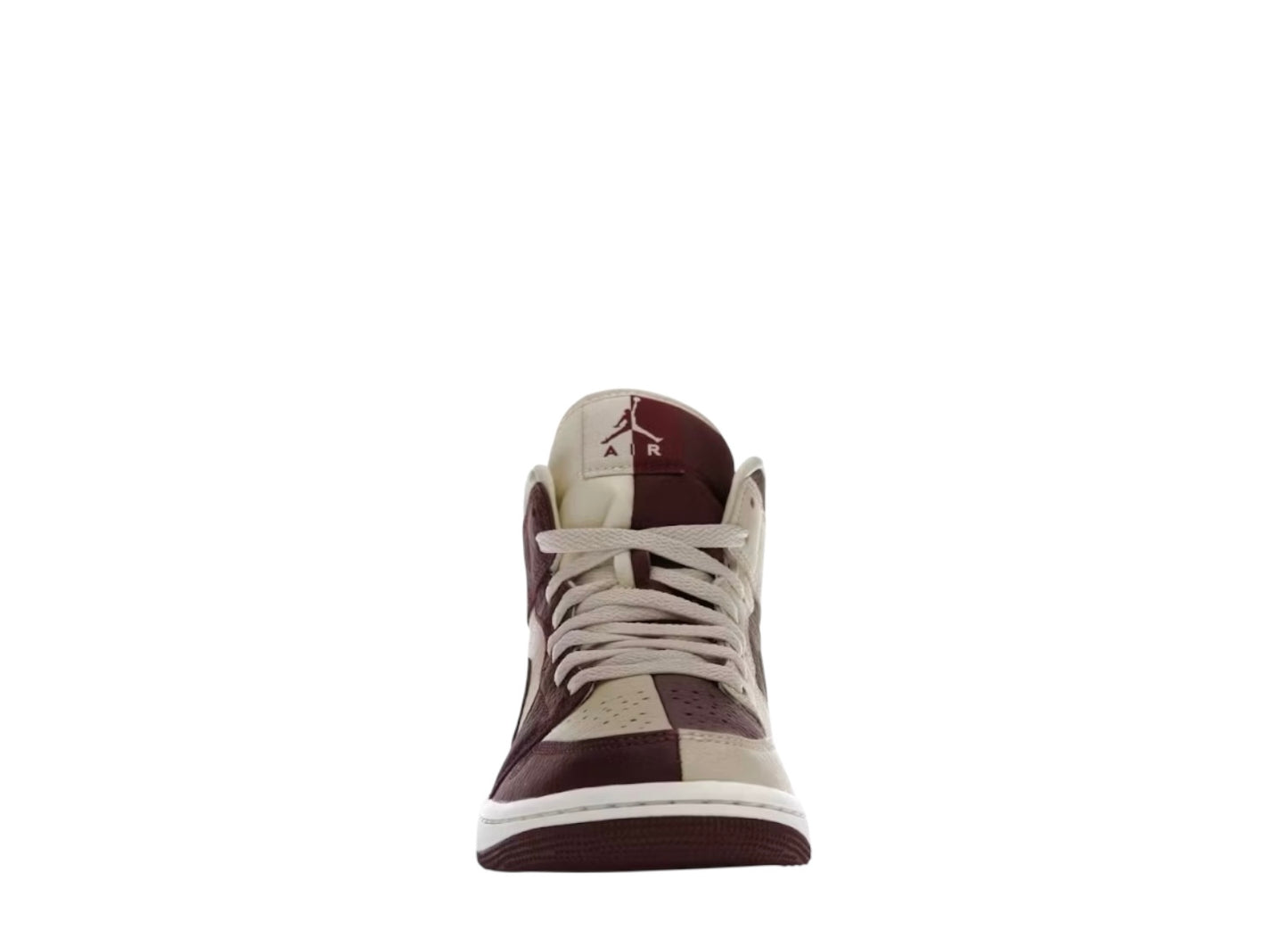 Wmns Air Jordan 1 Mid SE Split Beach Cherrywood Red