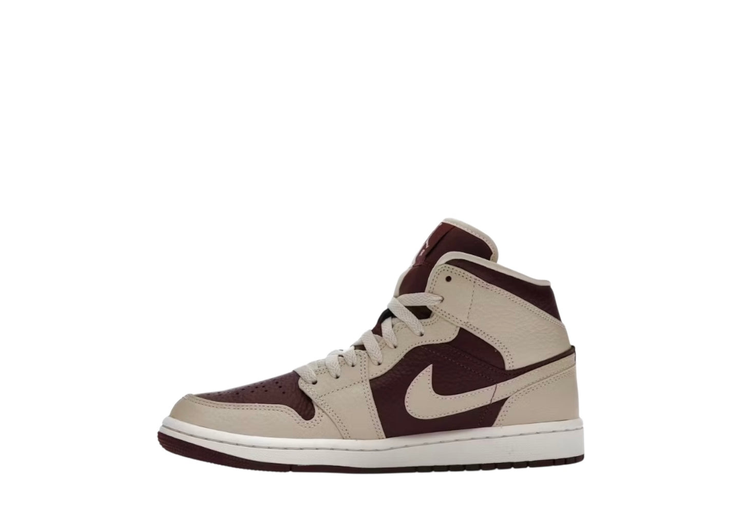Wmns Air Jordan 1 Mid SE Split Beach Cherrywood Red
