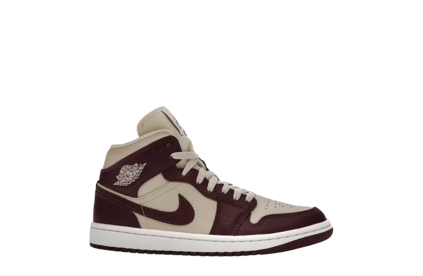 Wmns Air Jordan 1 Mid SE Split Beach Cherrywood Red