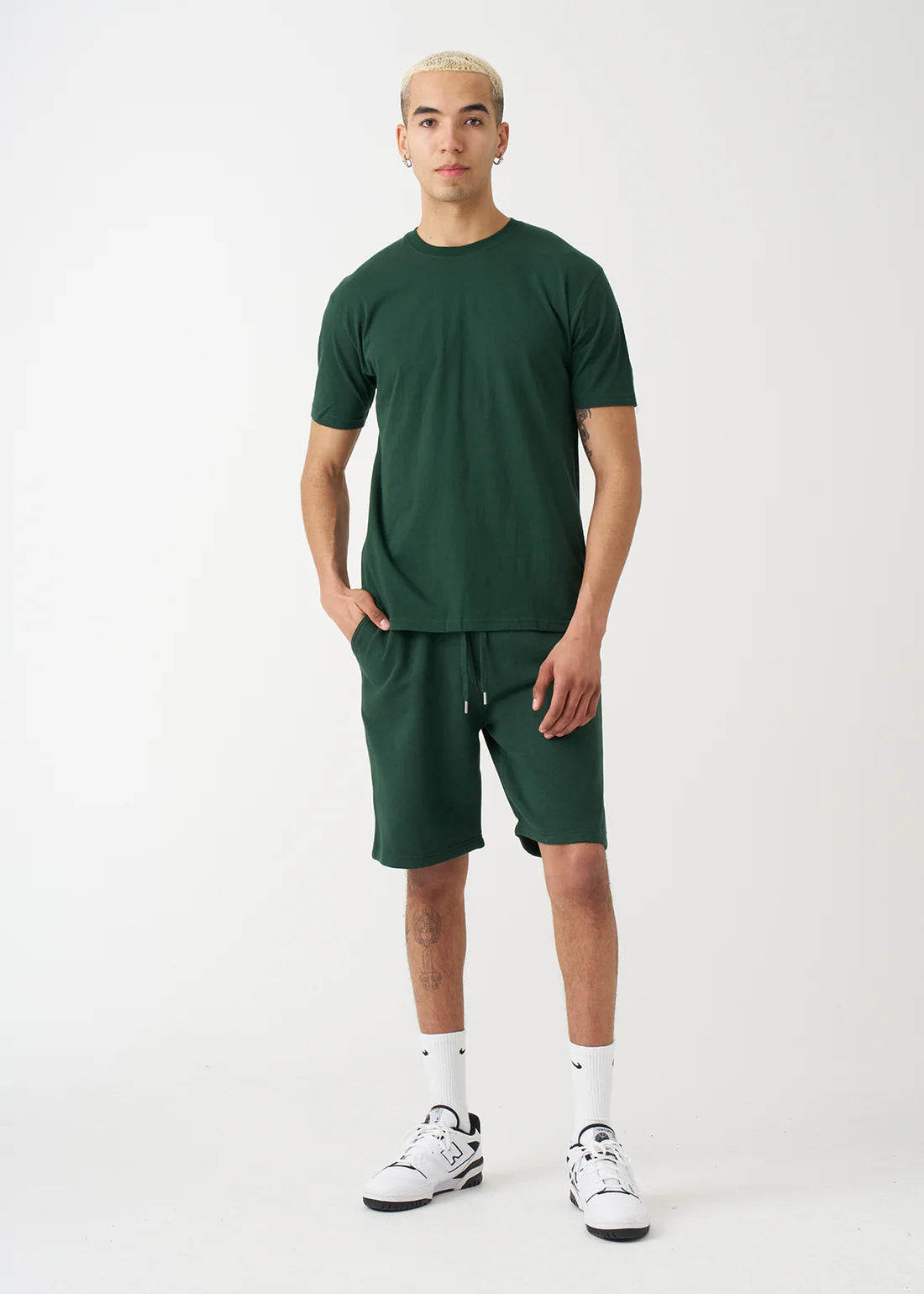Blank Hunter Green Short Set
