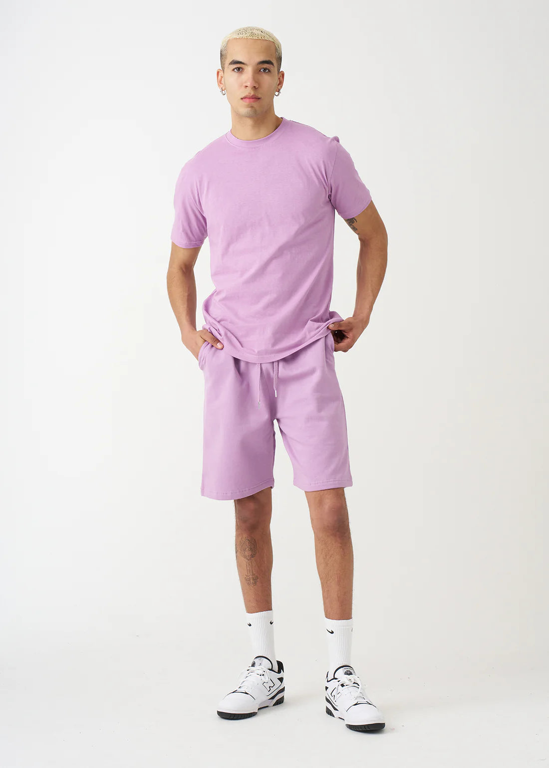 Blank Lilac Short Set