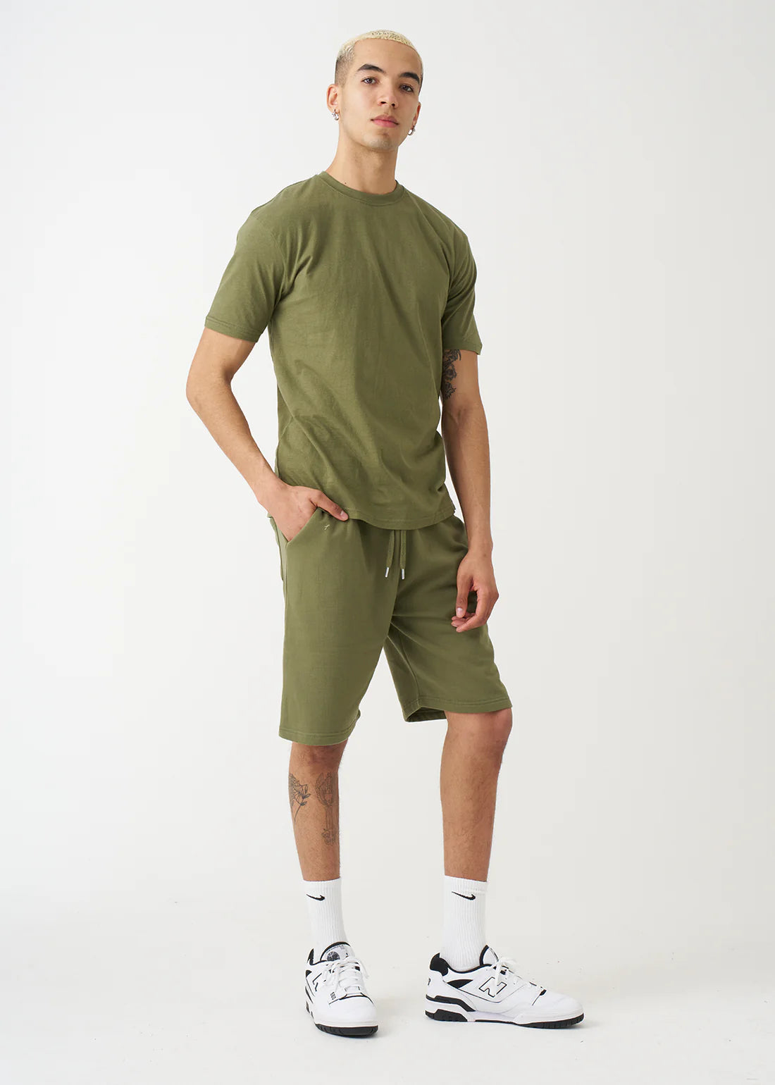 Blank Olive Short Set