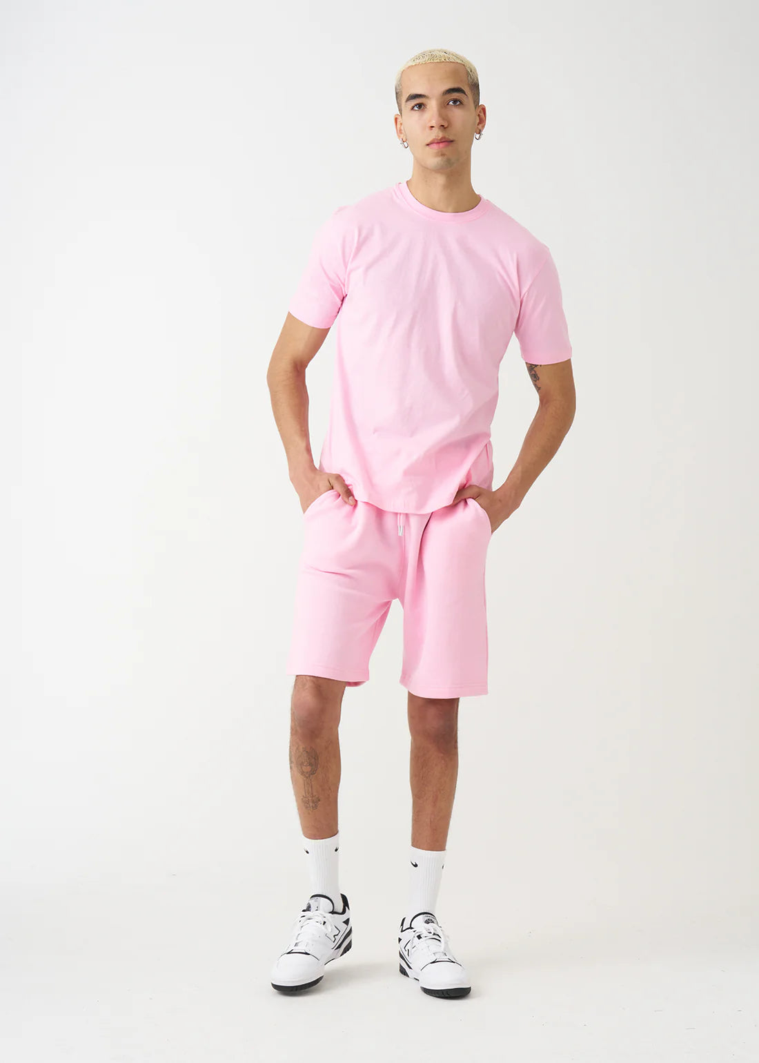Blank Powder Pink Short Set