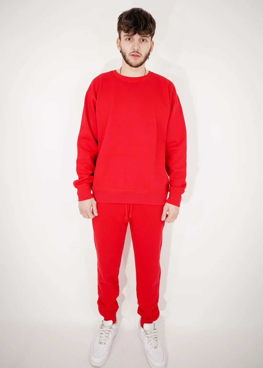 Blank Red Crew Set