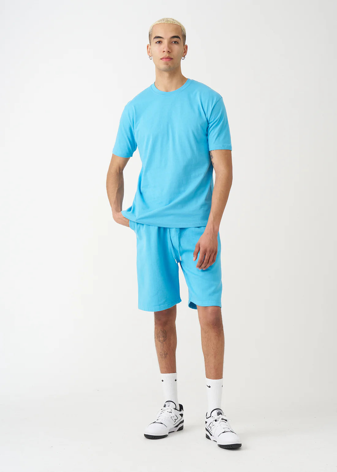 Blank Sky Blue Short Set