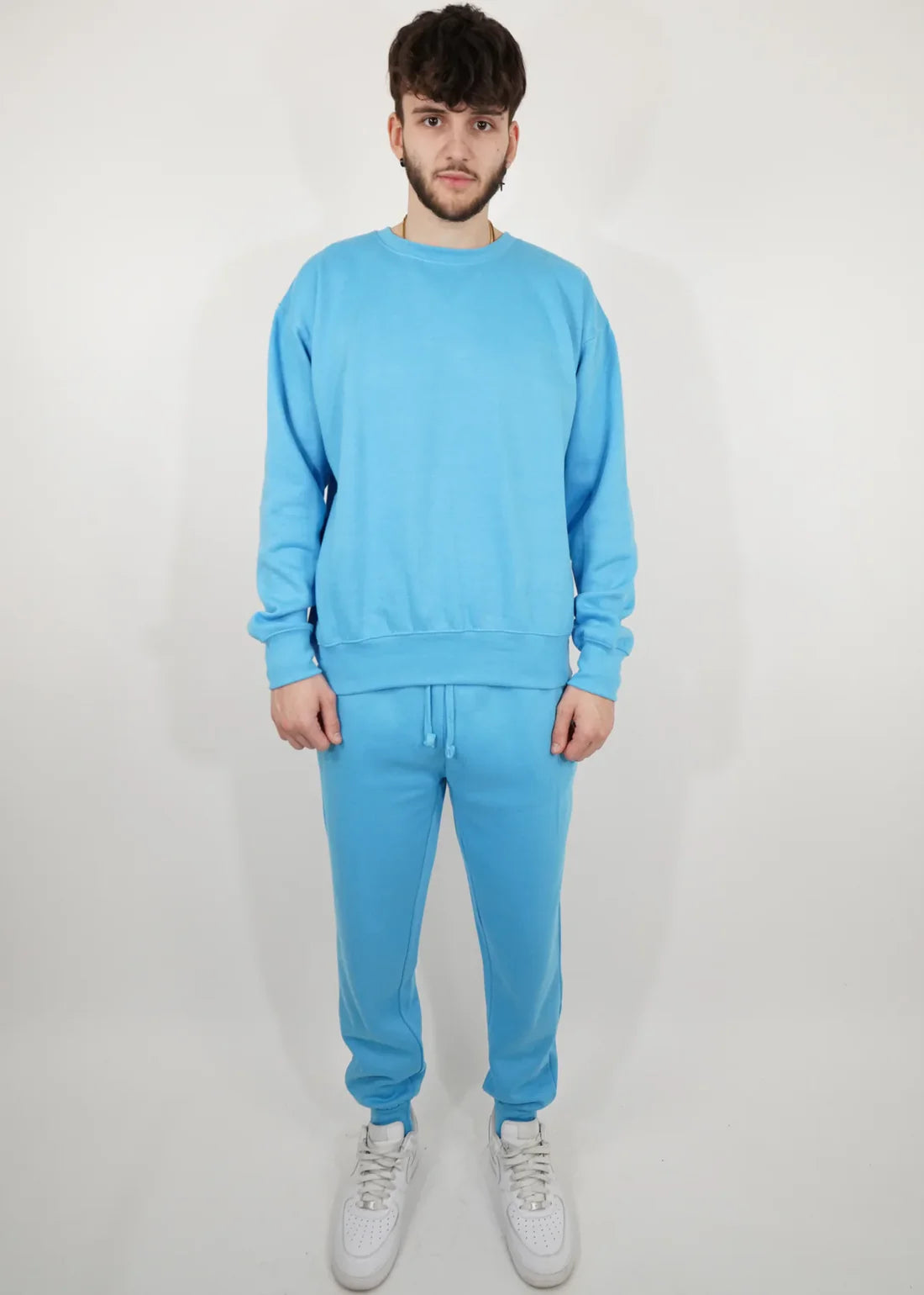 Blank Sky Blue Crew Set