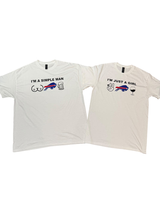 $10 Buffalo Bills T-Shirt (Available In His or Hers)