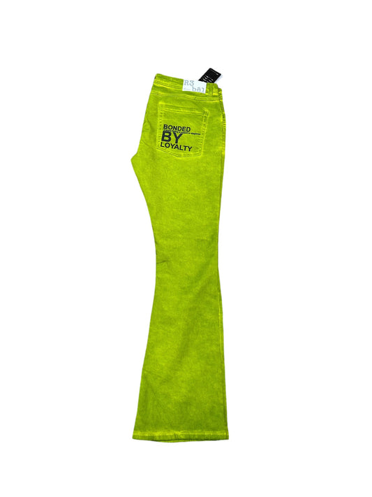 BondedByLoyalty Stacked Jeans (Green)
