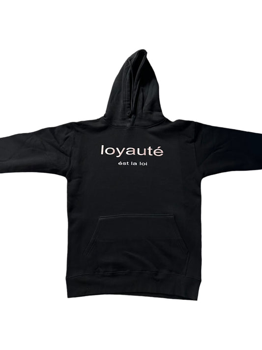 loyaute’ Hoodie (Black&Rose Gold)