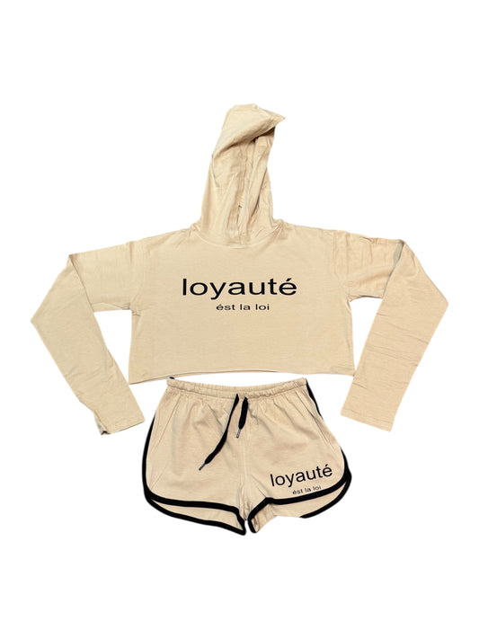 loyaute' Crop Top Short Set
