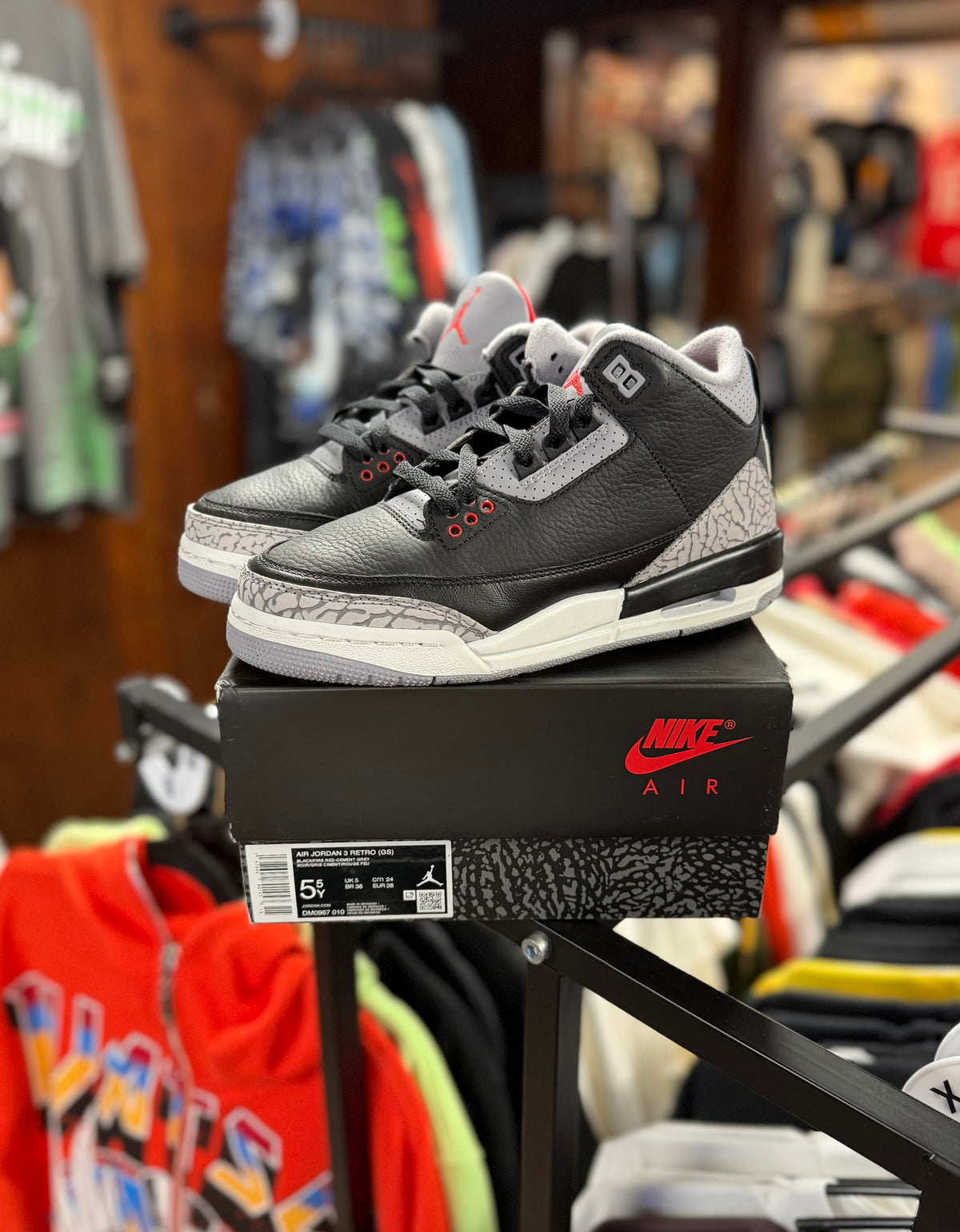 Jordan 3 Retro Black Cement (GS)