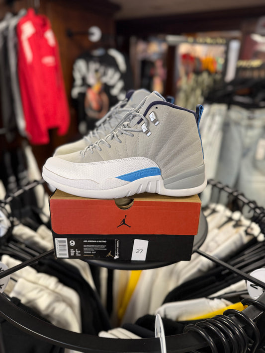 Jordan 12 Retro Grey University Blue