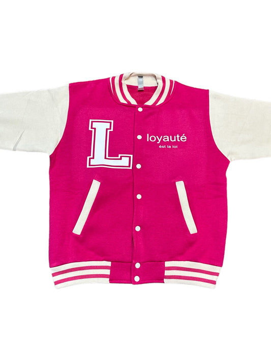 Loyaute' Varsity Jacket (Navy)