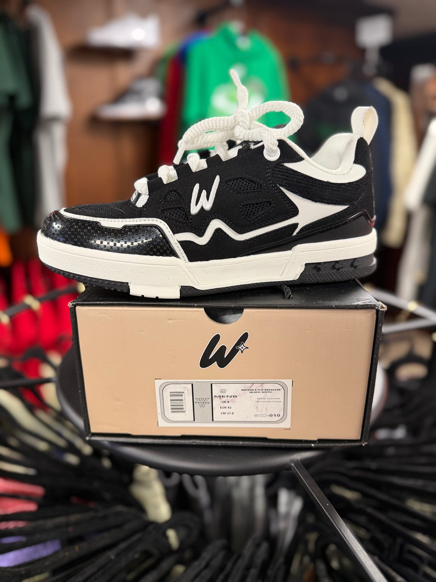 Watson K Flip Cross Sneakers Black/White