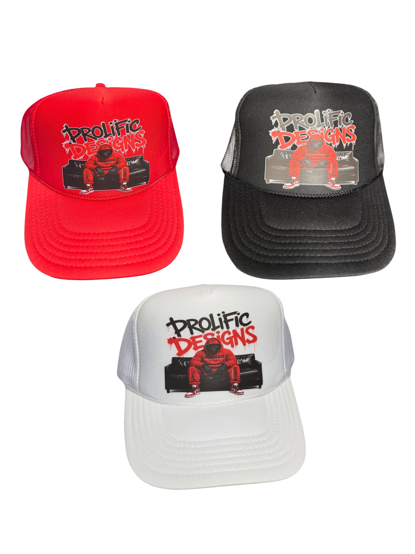 Prolific Designs Graphic Truck Hats
