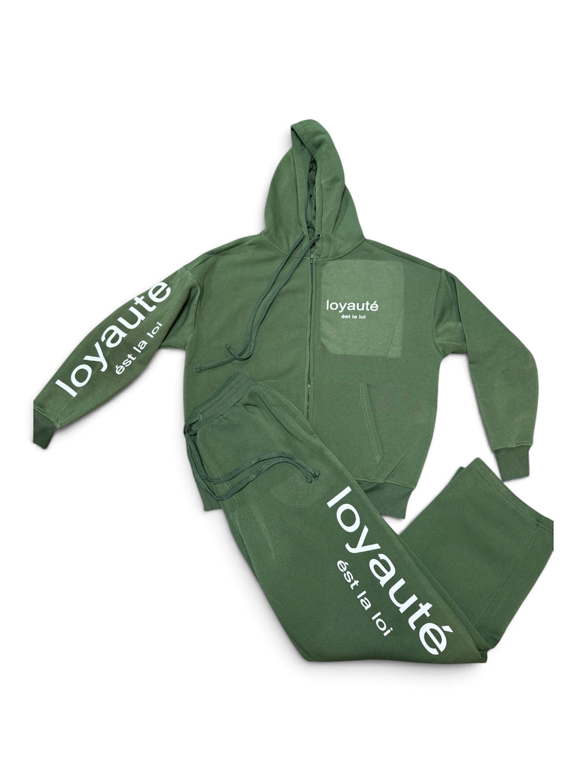 loyaute' Zip Up Fleece Relaxed Fit Set (Multi Colorways)